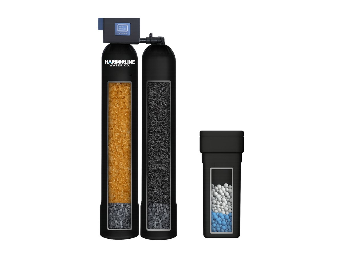 Harborline dual-tank city water softening and filtration system