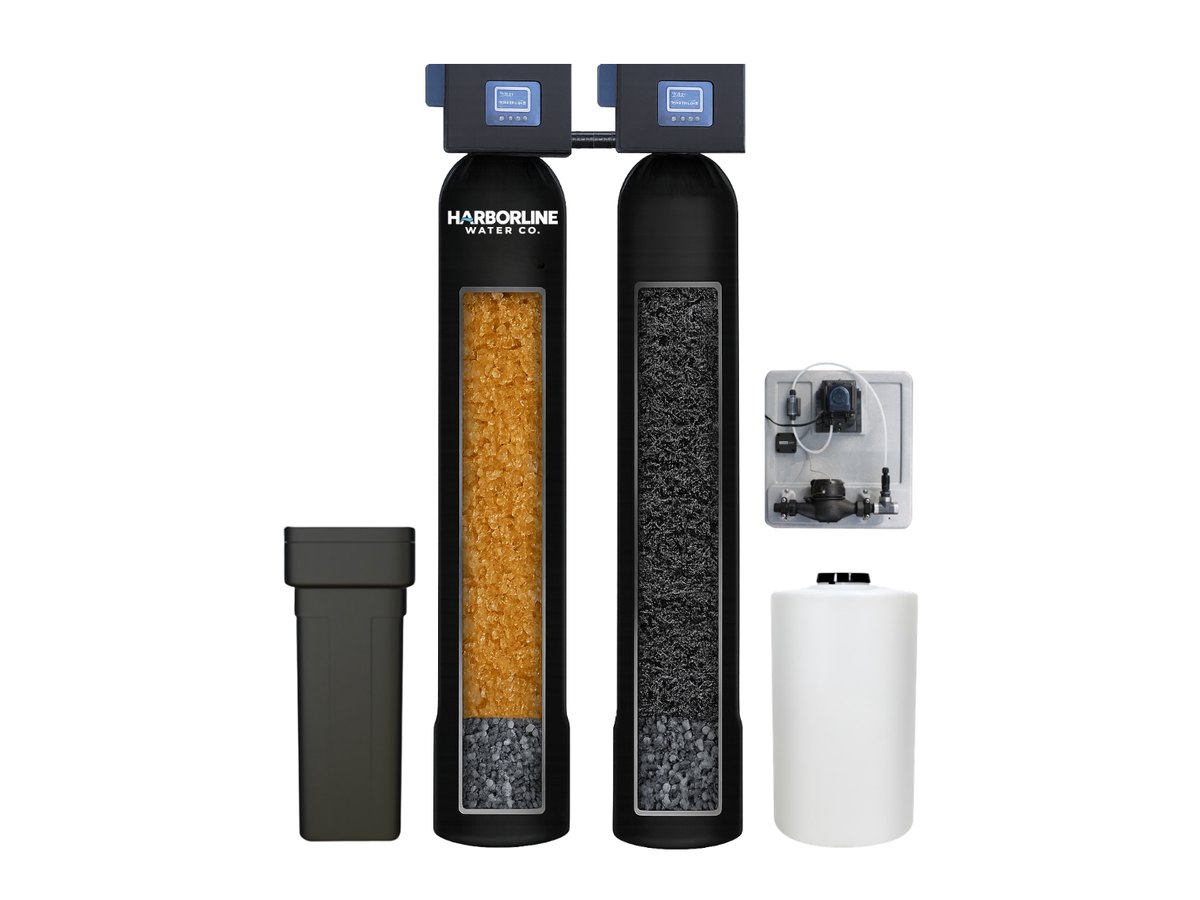 Harborline complete home iron and sulfur removal system with peroxide injection