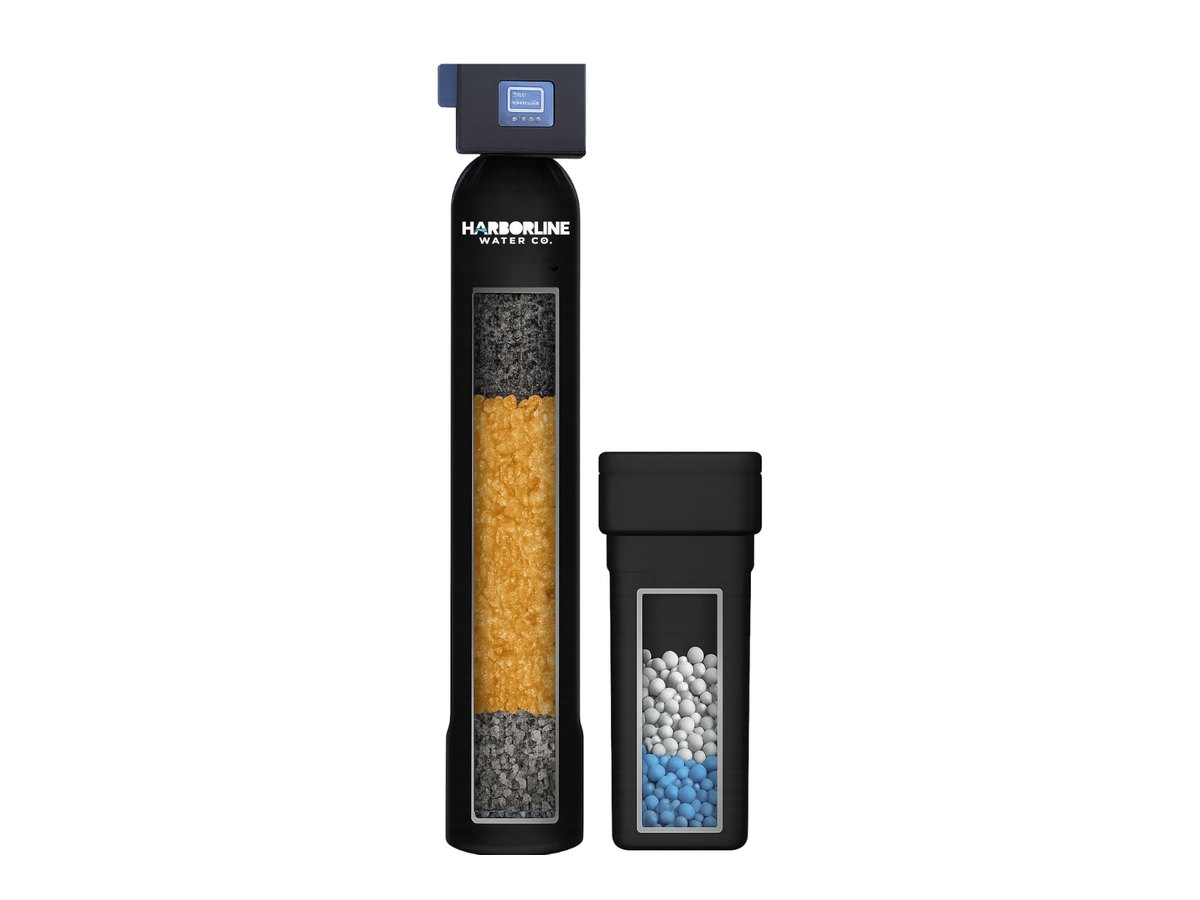 Harborline whole-home water softener and carbon filtration system