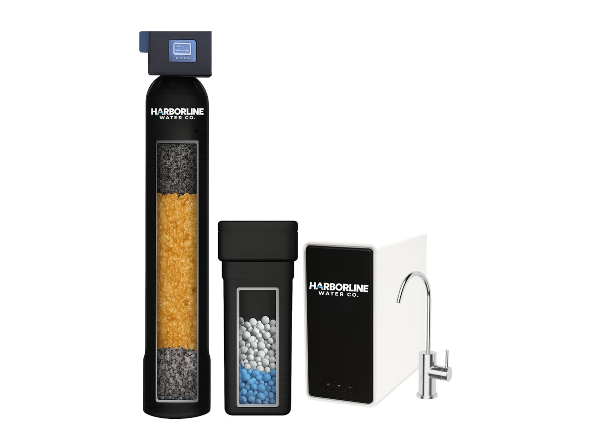 Harborline Water Co. whole-home softener, filtration and tankless reverse osmosis system
